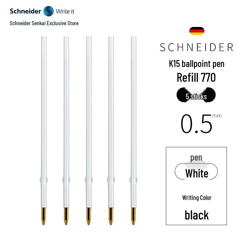 Schneider Wysokiej Jakości Długopis Kulkowy Wciskany - Gładki Niemiecki Import do Użytku Biurowego i do Podpisu