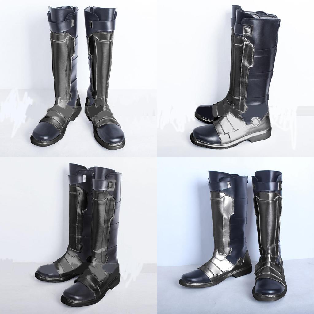 Overwatch Soldier 76 Cosplay Boots Custom Made Comfortable Pu Leather Shoes