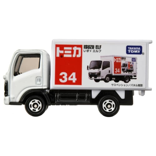 Takara Tomy Tomica No.34 Isuzu Elf (Box) Mini Car Toy Ages 3+