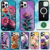 European-Style Floral Phone Case For iPhone17,16,15,14,13,12,11 Plus,Pro Max Magnetic For Magsafe Wireless Charging