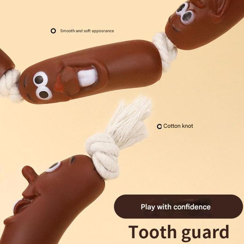 Interactively Plush Dog Toy For Teething Puppies Indoor Use Lovely Shape Stable Fabric Playtimes Entertainment
