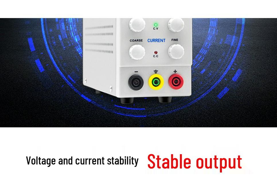 30V 5A/10A Adjustable DC Power Supply with Digital Display and Ammeter