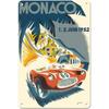 Monaca Grand Prix Car Racing Metal Tin Signs Posters Plate Wall Decor for Bars Game Room Man Cave Cafe Club Retro Posters Plaque