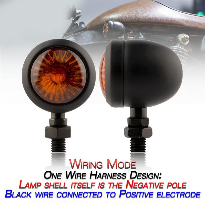 

2 шт. металлический ретро мотоциклетный указатель поворота 12 В индикаторная лампа черный хром пуля ходовые огни янтарные мигалки универсальные