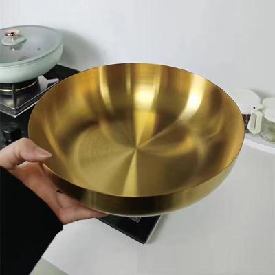 Wutuo 304 Stainless Steel Gold Brushed Multi-Purpose Bowl