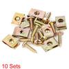 X AUTOHAUX U Clip Screw Assortment Car Clip Fasteners for