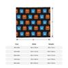 Funny Gaming Geometric Dash Video Game Knitted Blanket Velvet Geometry Dash Soft Throw Blankets for Bedding Couch Bedspread