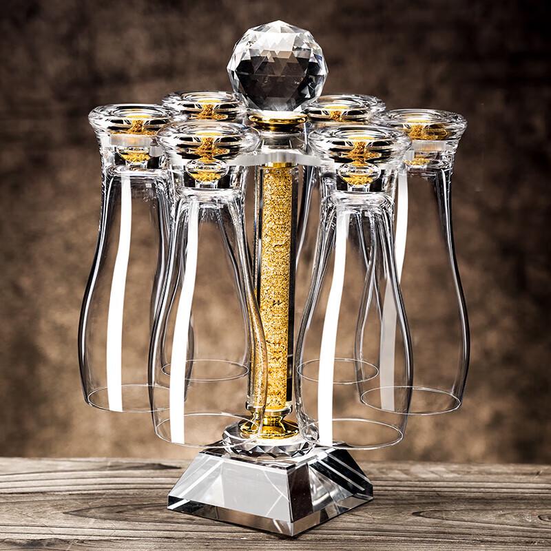Luxury Gold Foil Glass Beer Mug Set
