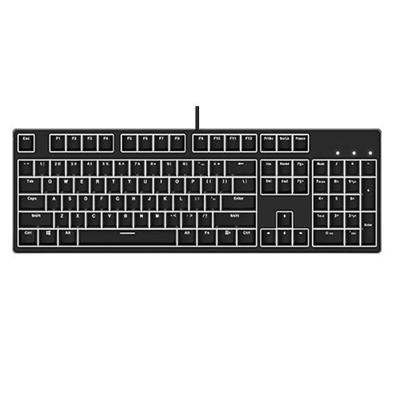 Hot-Swappable 104-Key Mechanical Gaming Keyboard for Girls, Wired, Blue/Black/Brown/Red Switches, Dual-Color Design