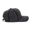 Cotton Full Rhinestone Baseball Hat Solid Color Sunscreen Hat Hotfix Rhinestones Baseball Cap  Girl