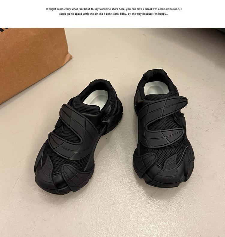 

[Fanfna] Popular Velcro Octopus Daddy Shoes Women s 2025 Autumn New Versatile Casual Sneakers 40 чёрный