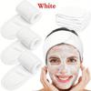 1pc Facial Spa Headband Makeup Shower Bath Wrap Sport Hairband Terry Cloth Adjustable Stretch Towel Head Wrap