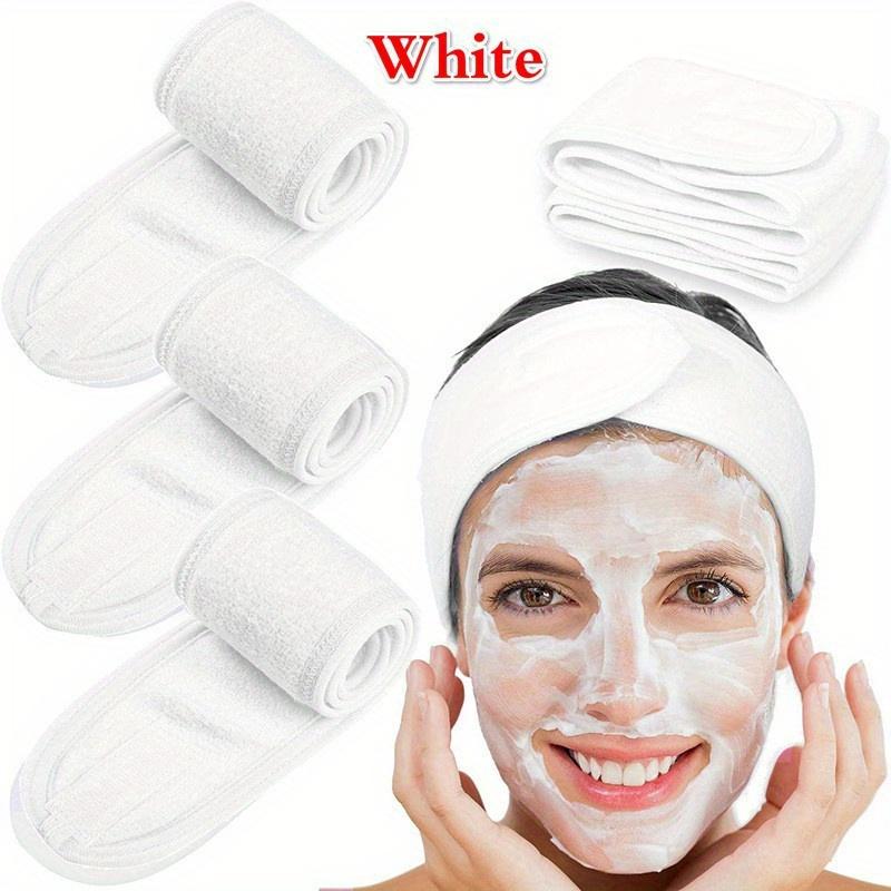 1pc Facial Spa Headband Makeup Shower Bath Wrap Sport Hairband Terry Cloth Adjustable Stretch Towel Head Wrap
