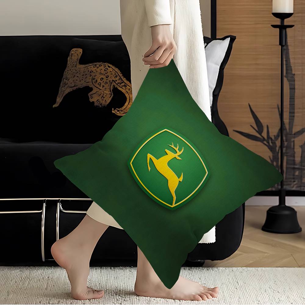 

JJohnLogoDeeres Cushion Cover Pillowcase Upholstery Sofa Throw Pillow Home Decor Pillowcas 30x30 cm