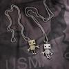 Unisex Hip-Hop Robot Necklace - Street Fashion Pendant for Couples