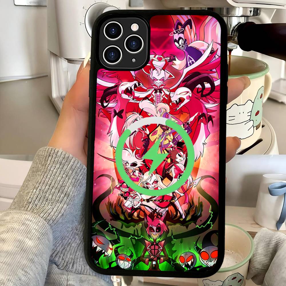 H-Helluva Boss Anime Magnetic Wireless Phone Case For IPhone 17 16 15 14 Plus 13 12 11 Pro Max