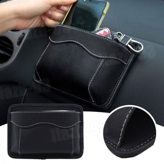 1x Universal Storage Bag Pocket Organizer Leather Bag Car Interior Accessories