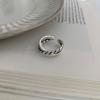 Unique Design Stylish Silver Plated Finger Ring For Women Adjustable And Trendy