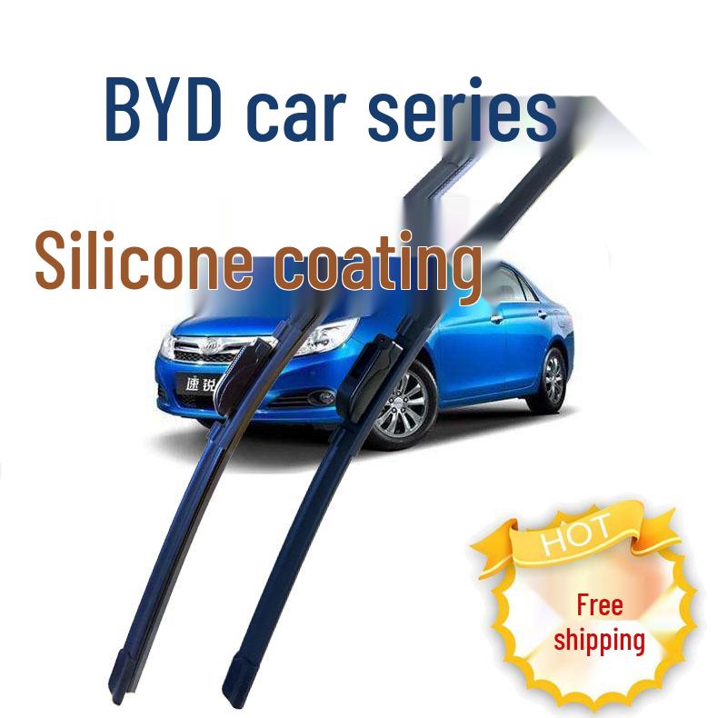 BYD F6 Qin S6 F0 Tang Speed Silicone Wiper Blades for G3R Sirui Song L3 Models