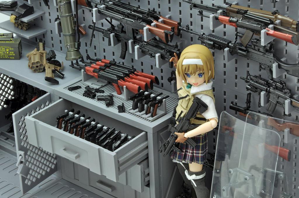 Little Armory LD006 Gun Rack B Plastic Model