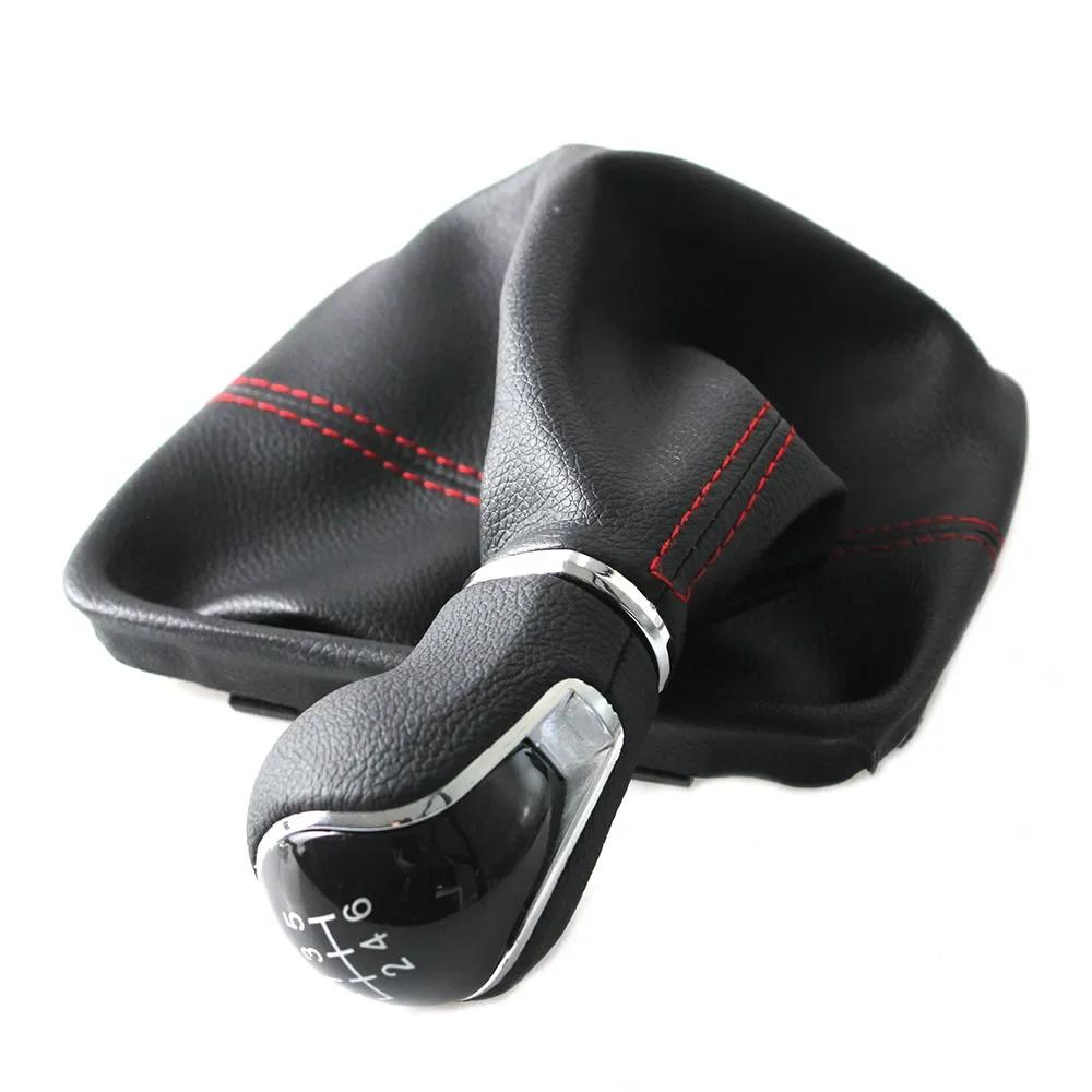 for Seat Leon III MK3 2012-2020 LHD with Shifter Level Stick Gaiter Boot Dust Cover 5/6 Speed Gear Shift Knob New
