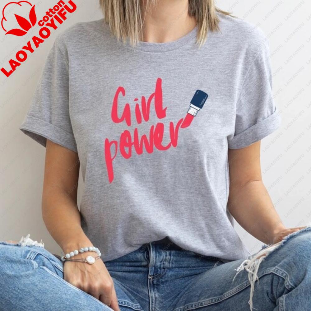 Girl Power March 8 Shirt International Unisexs Day Gift TShirt Strong Unisex Streetwear Feminist Clothing Daily Life Casual Tops S