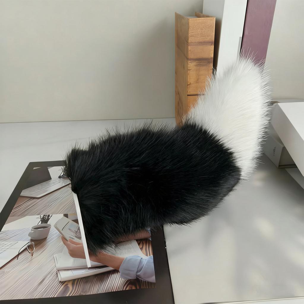Plush Wagging Cars Tail Rechargeable Electric Auto Trunk Charm Voice-Controlled Tails Decoration for Car Exterior Decoration