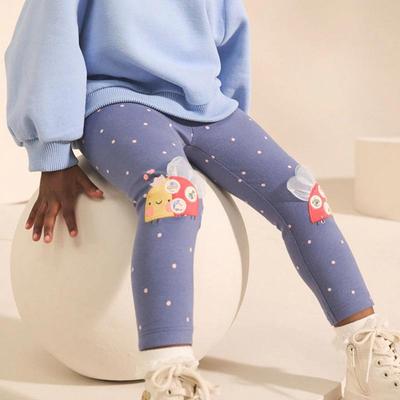 Herbstliche Strick-Leggings für Mädchen - Lange Hosen für Kinder