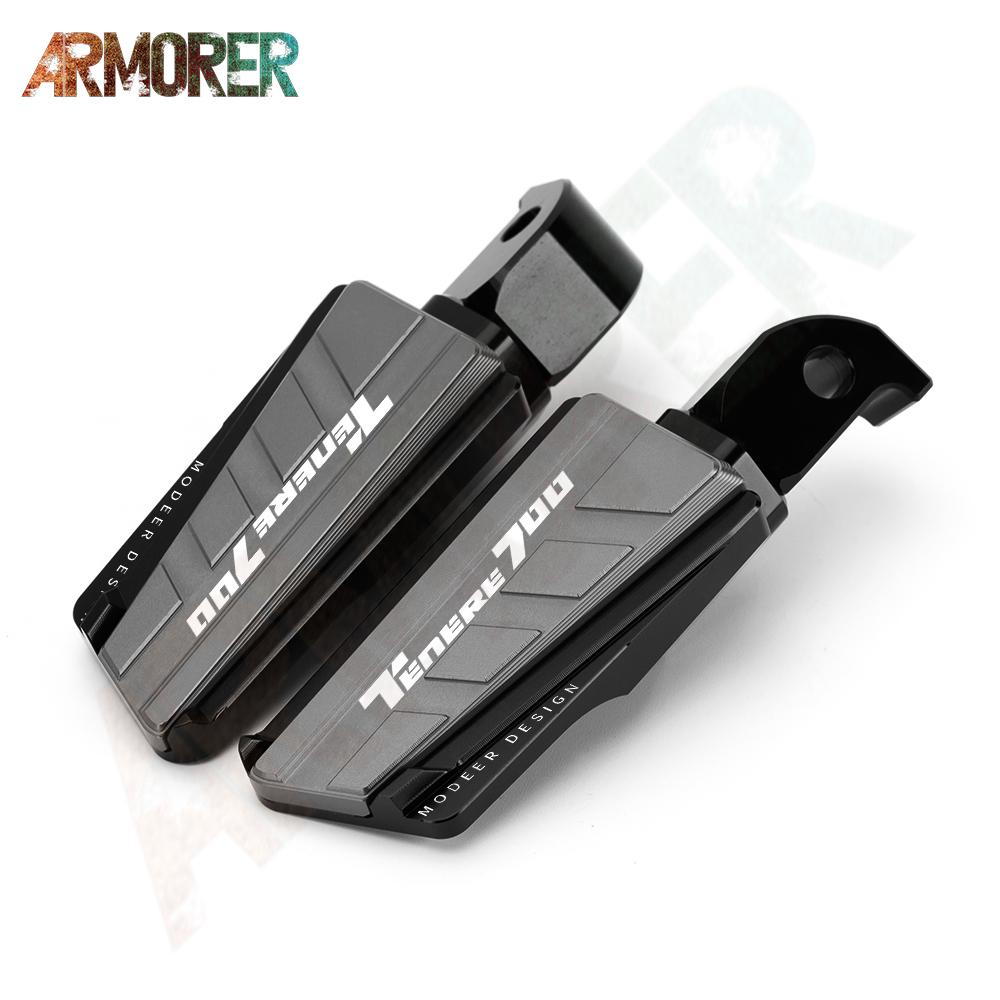 For YAMAHA TENERE 700 TENERE700 XTZ700 XTZ 700 XT 700Z Motorcycle Rear Passenger Foot Peg Footrests Footpeg Pedal