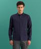 PANICALE Navy Pocket Linen Shirt