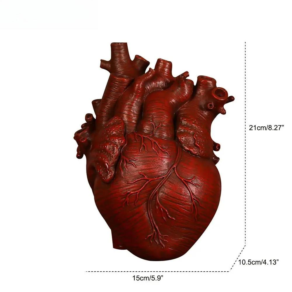 Anatomical Heart Shape Flower Vase Flower Pot Cachepot for Flowers Living Room Decoration Home Decor Ornament Gifts Nordic Decor