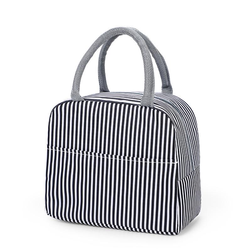 Insulated Large Capacity Bento Lunch Bag - Thick Oxford Cloth with Aluminum Foil Lining