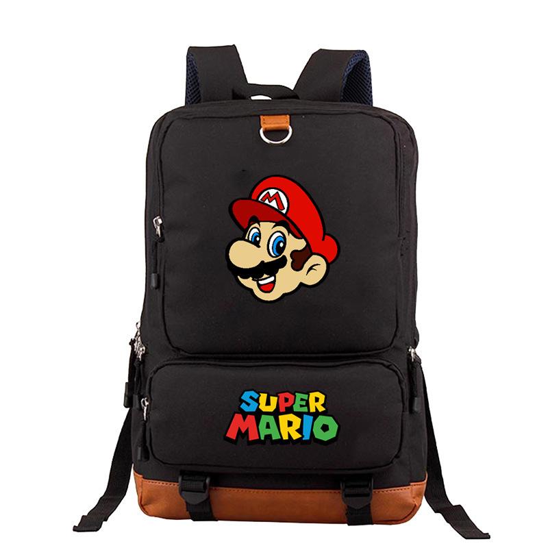 Mario Cartoon Backpack, Primary And Secondary School Schoolbag, Animation Backpack, Sports Bag, Computer Bag.