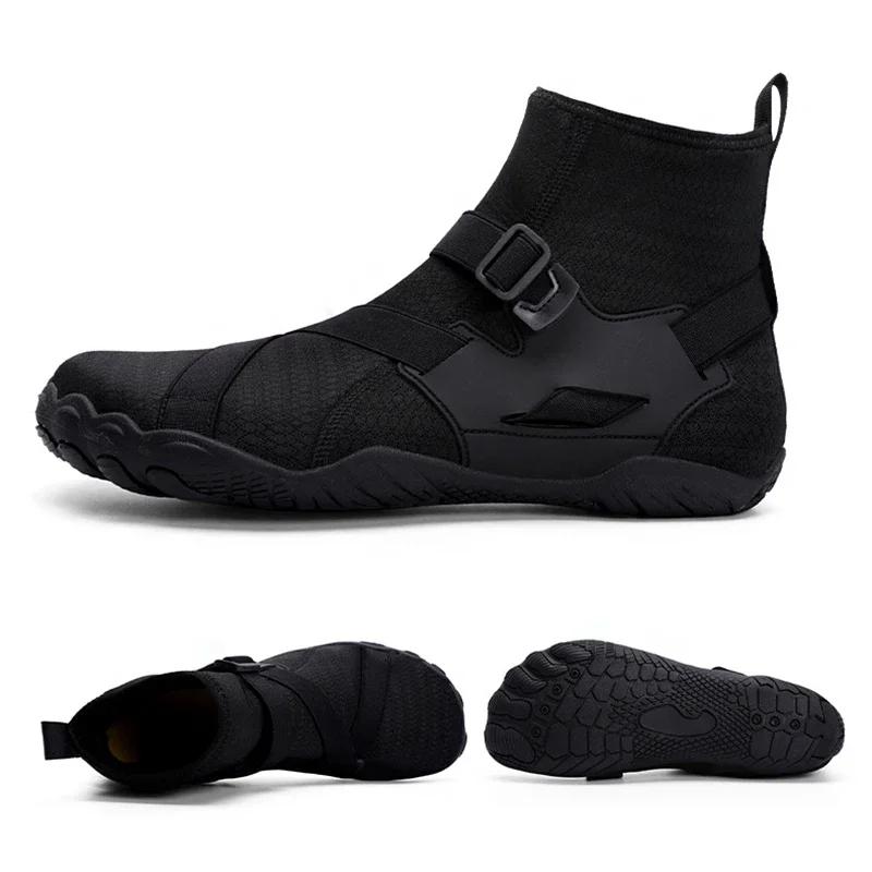Unisex Schwimmen Wasser Schuhe High Top Barfuß Strand Aqua Schuhe Outdoor Sport Wandern Waten Turnschuhe Fitness Tauchen Surf Sandalen