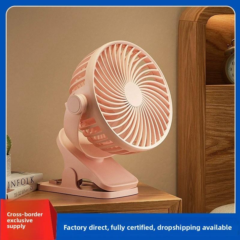 Mini ventilador de escritorio portátil USB recargable ventilador de clip silencioso para oficina