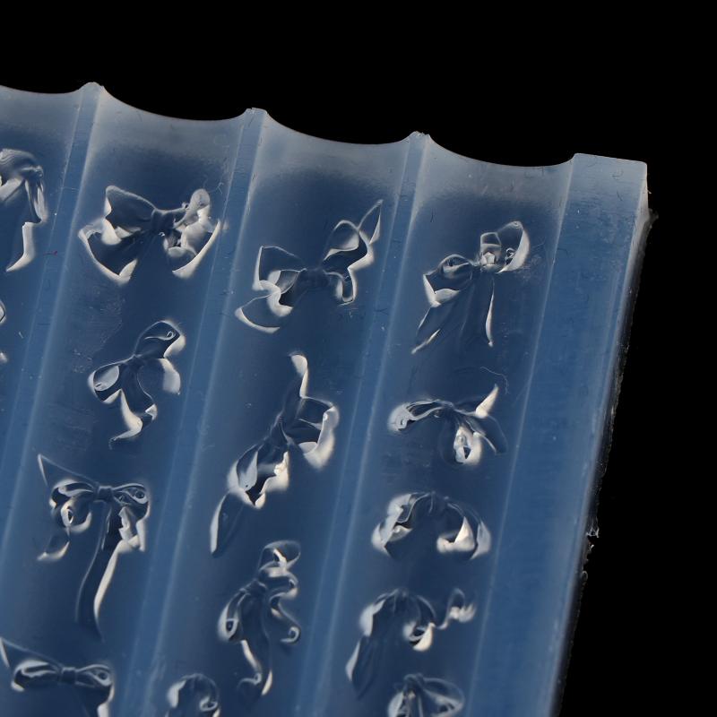 Bowknot Silicone Nail Art Molds 3D Multiple Ribbon Lace Bows Mould for Beauty Salon DIY Professional Nail Decoration