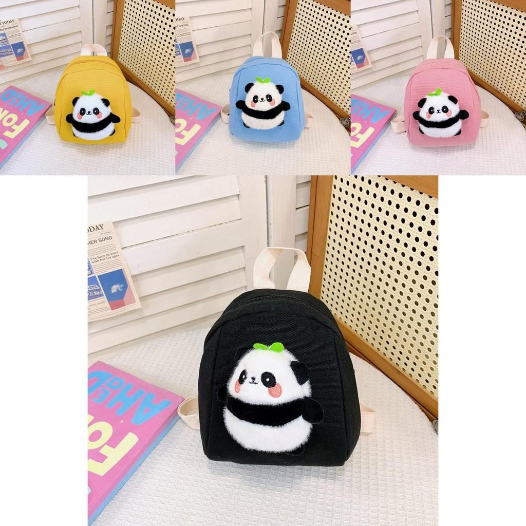Fashionable Plush Panda Backpack For Boys And Girls Featuring Cute Design Cartoon