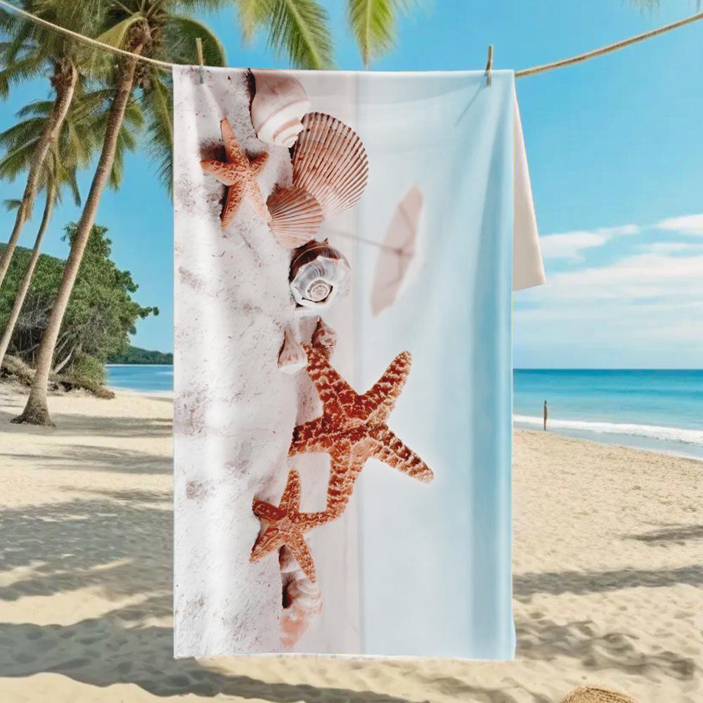 2026 Mermaid Tail Beach Towel Printed Towel Seaside Vacation Absorbent Beach Towel