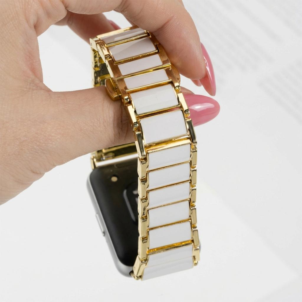 Ceramic Bracelet For Samsung Galaxy Fit 3 Strap Correa Men Women Band Watchband For Samsung Galaxy Fit3 Accessories