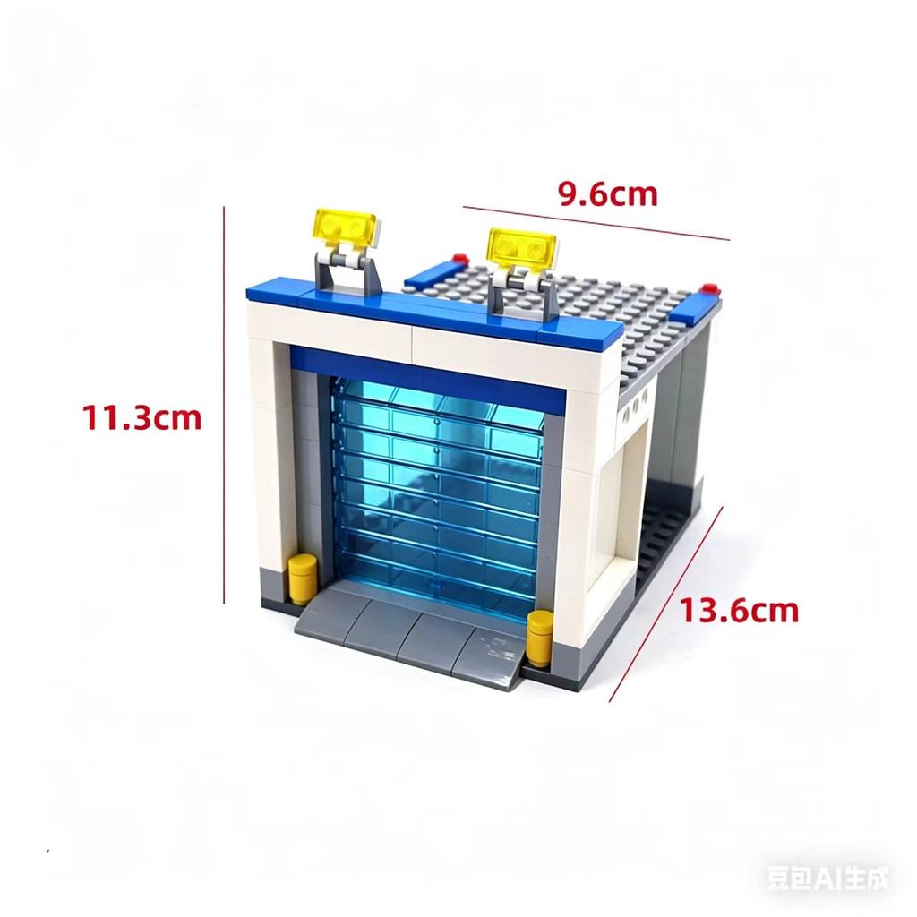 Stadtauto Rolltor Garagentor Mini Actionfiguren Haus Set Konstrukteur Bausteine Ziegel MOC Modell Spielzeug für Jungen Geschenke
