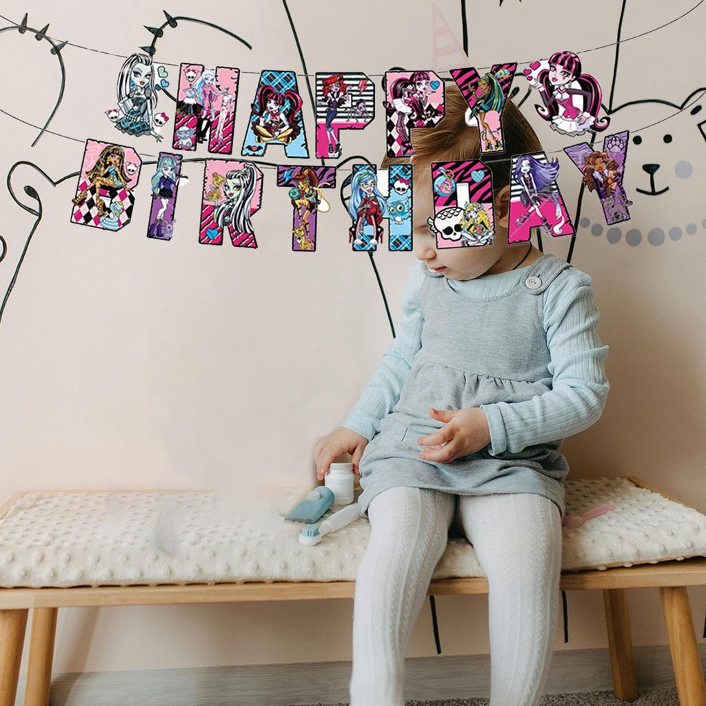 Theme Birthday Party Decoration Children's Birthday Flag Cake Inserted Pendant Party Layout