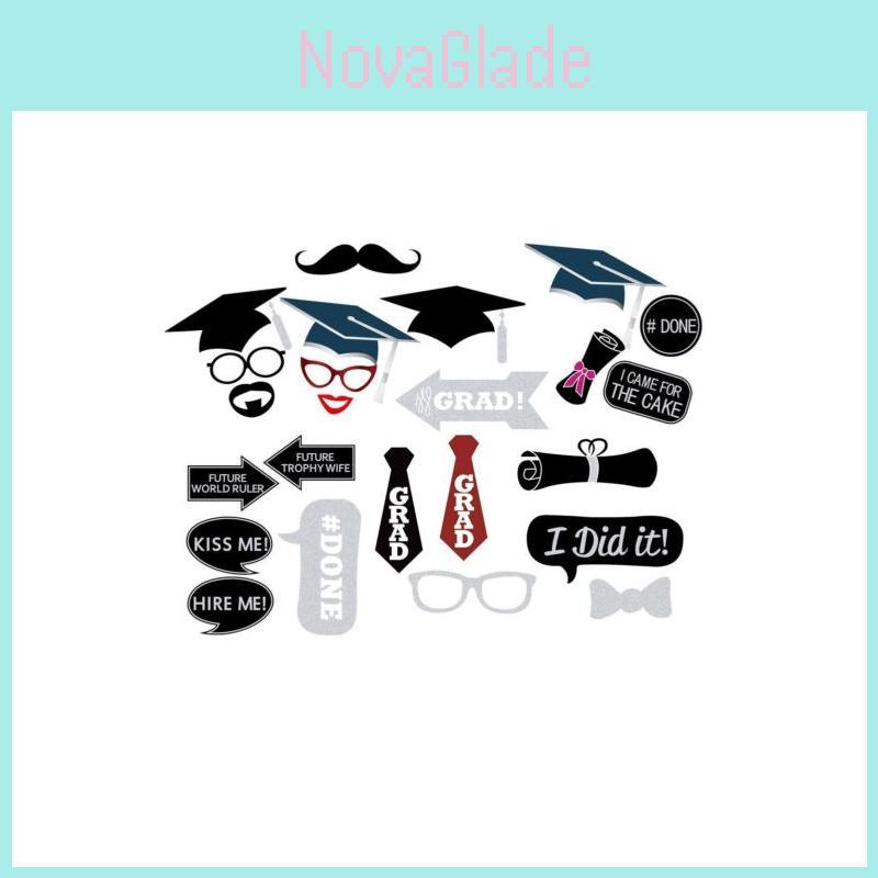 Premium Quality Graduation Photo Booth Props With Timeless Design And Fun Mustache On Stick