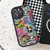 Cute Little Monster Phone Case Hard Leather For iPhone 16 15 14 13 12 Mini 11 14 Pro Max Xs X Xr 7 8 Plus Fundas