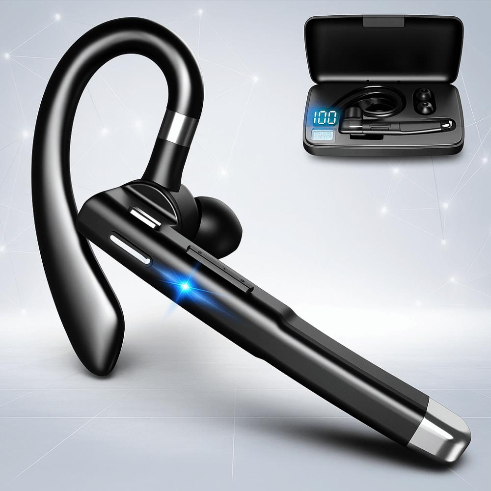 Screen Display Bluetooth Earphone Rotatable Wireless Headphones Business Headset  Mobile Phone