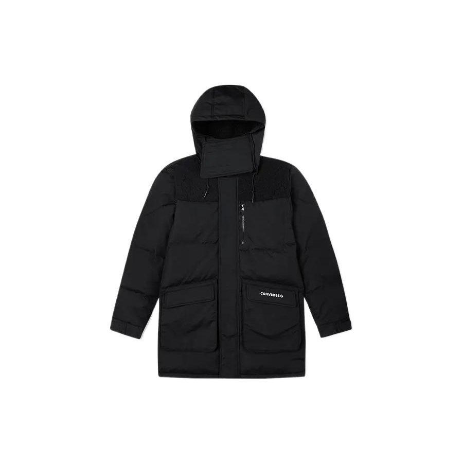 Converse Down Jackets Men's Black Hooded Moderate Other 10021971-A01