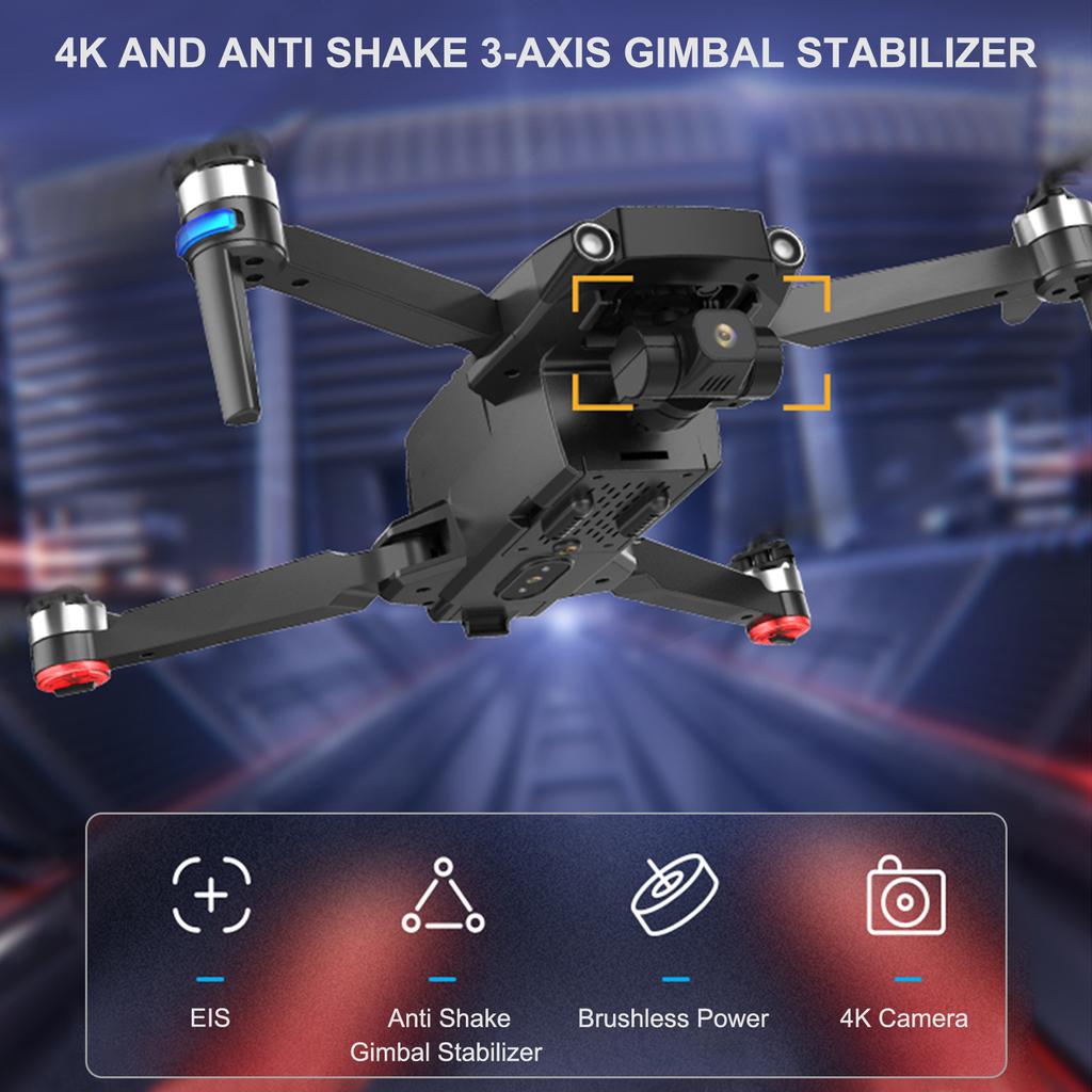 GPS RC Drone with Camera 4K 5G Wifi 3-axis Gimbal 35mins Flight Time Brushless Quadcopter Follow Me