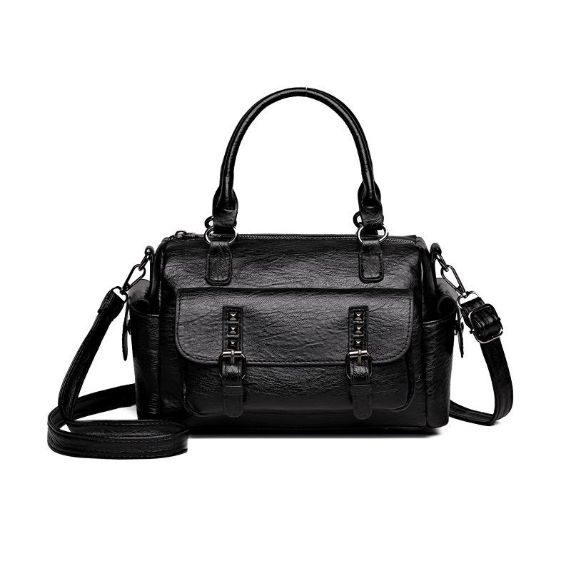 Casual handbag, new women's bag, fashionable one-shoulder oblique span bag, large-capacity retro mailman.