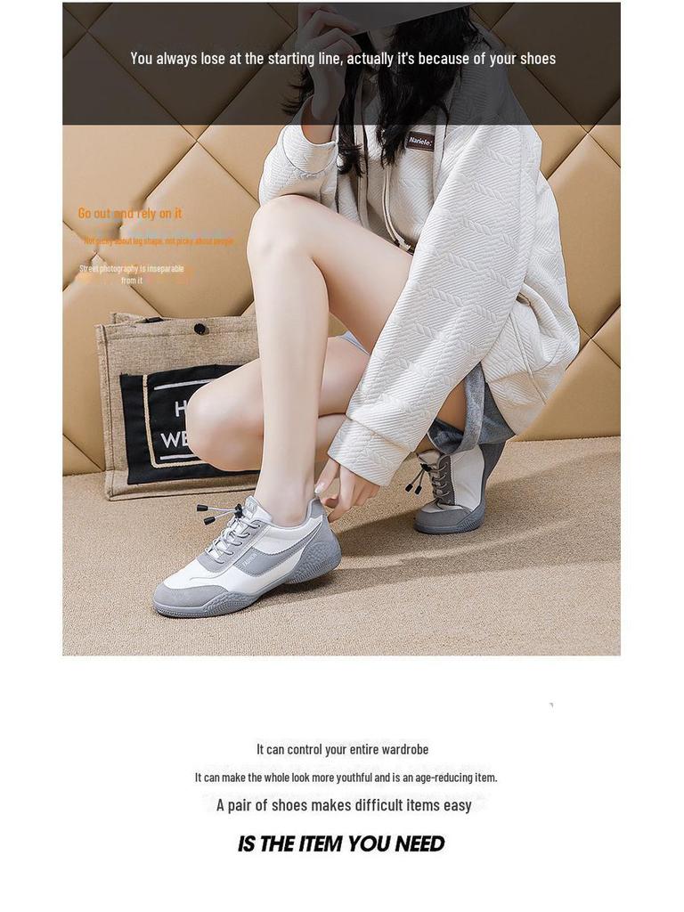 2025 Spring Women's All-Match Lightweight Breathable White Running Shoes B698