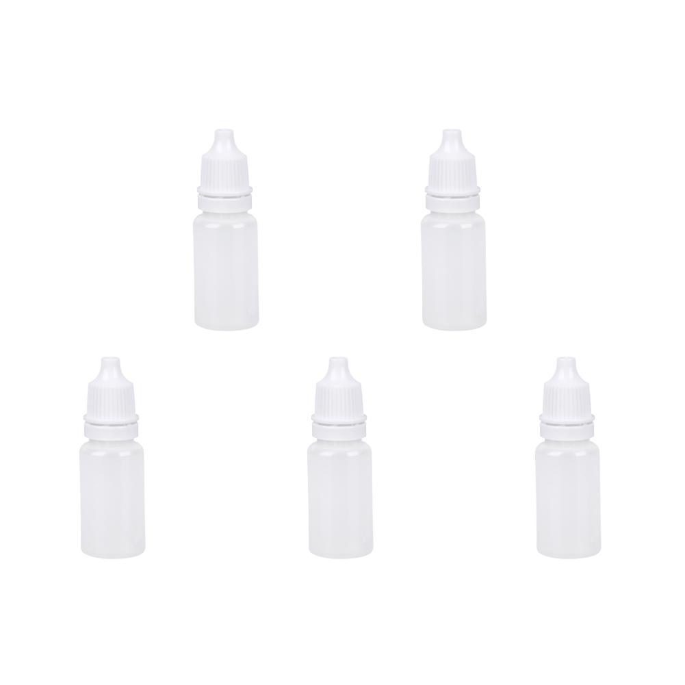 50pcs 5/10/15ml Eye Dropper Bottles Squeezable Eye Drop Bottle Portable Eye Liquid Dropper for Solvents Essence Eye Drops Saline
