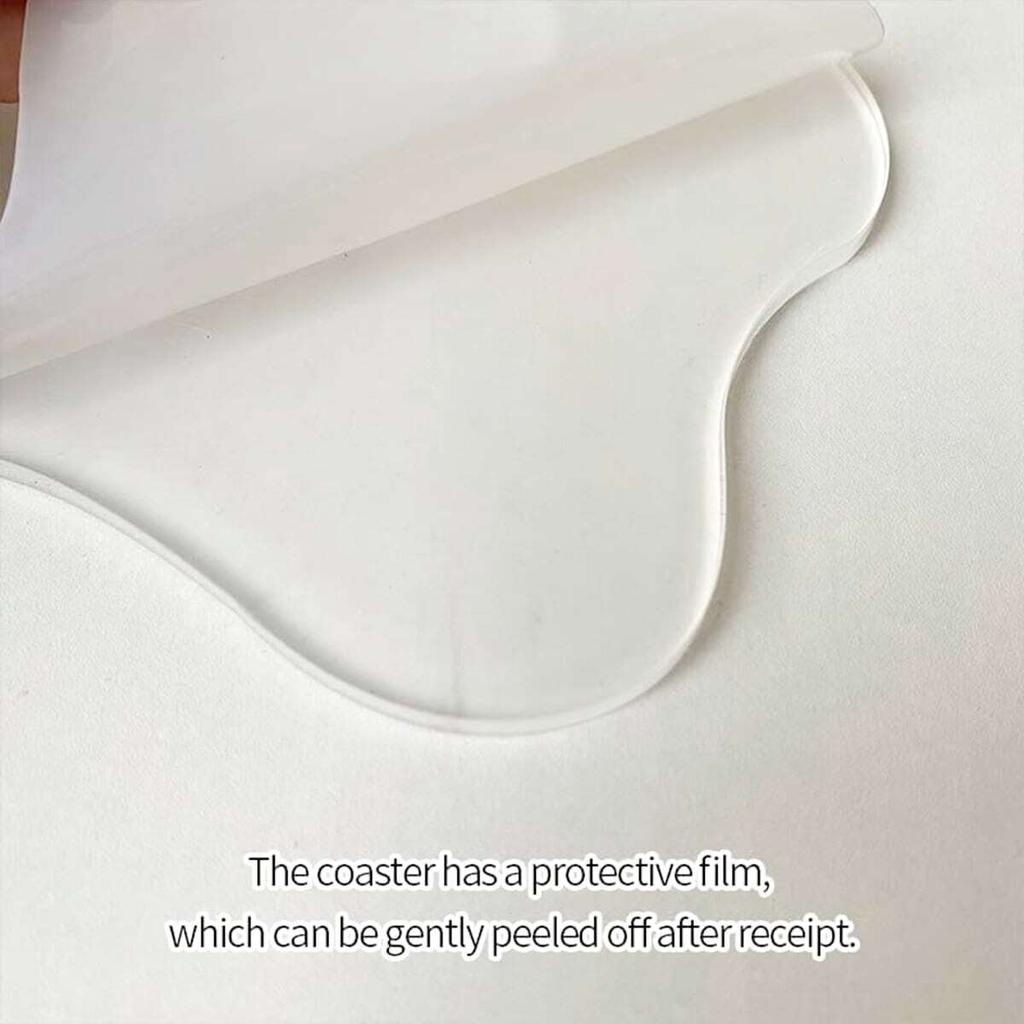 Clear Irregular Acrylic Coasters Clear Mirror Coasters Nordic Ins Simple Table Mat Desktop Decor Ornaments Home Shooting Props